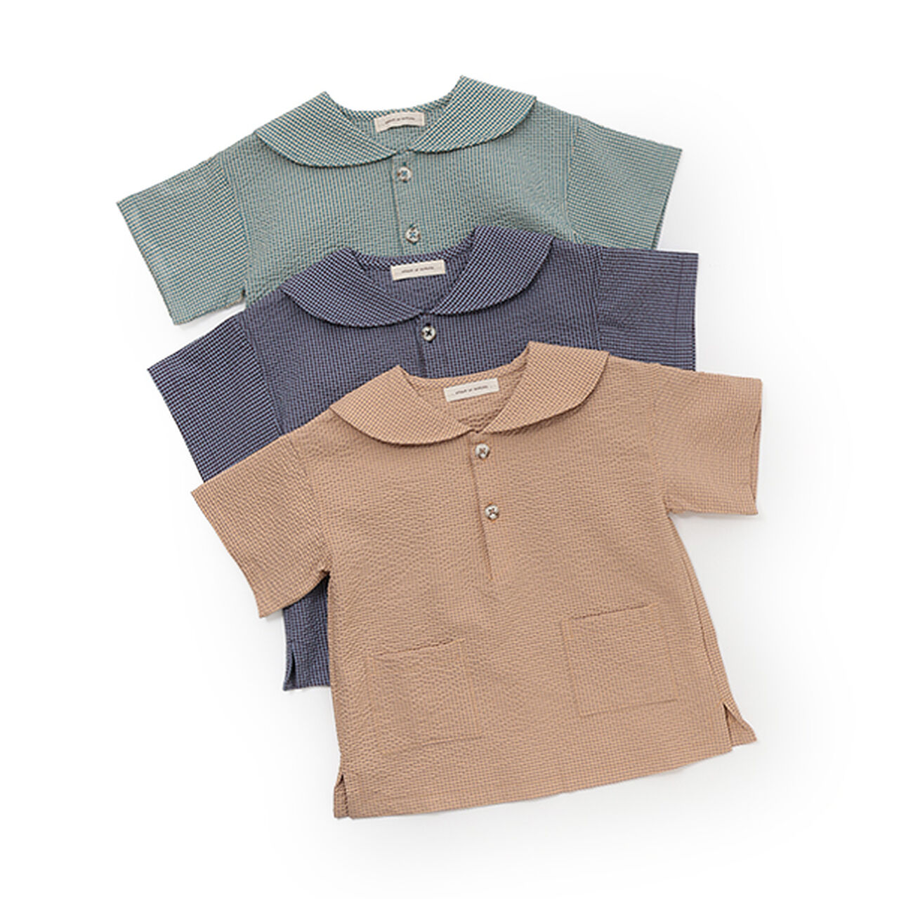 Soccer Gingham Sailor Shirt,Orange, large image number 8