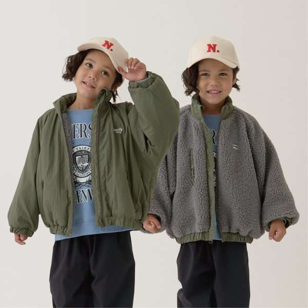 Reversible Oversized 2-Way Jacket,Navy, large image number 21