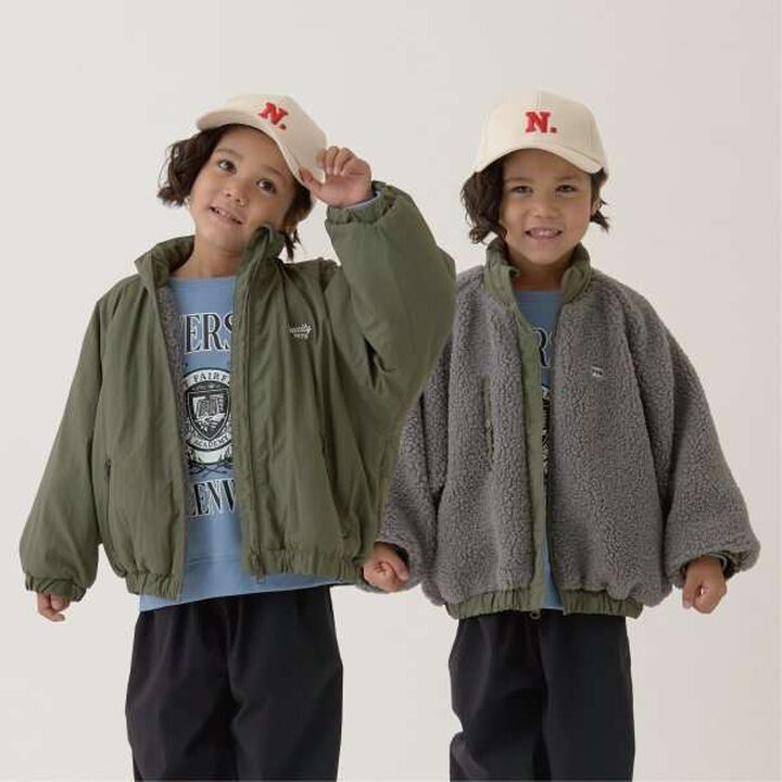 Reversible Oversized 2-Way Jacket,Navy, medium image number 21