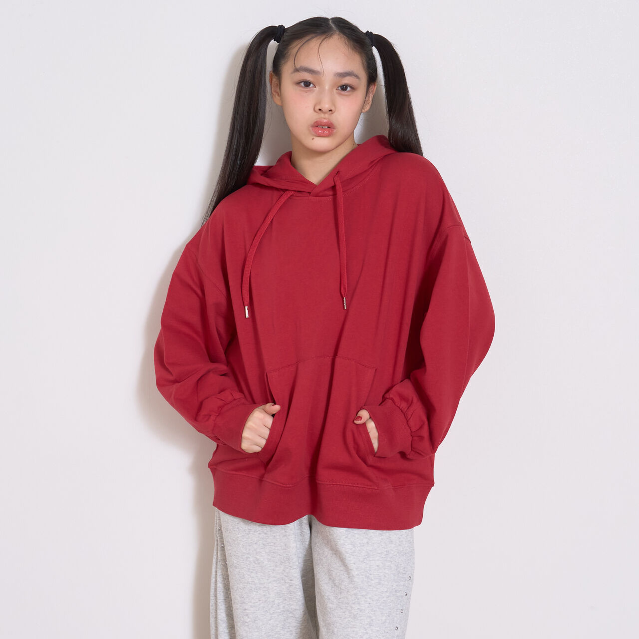 Wool Lined 100% Cotton Pullover Parka,Black, large image number 1