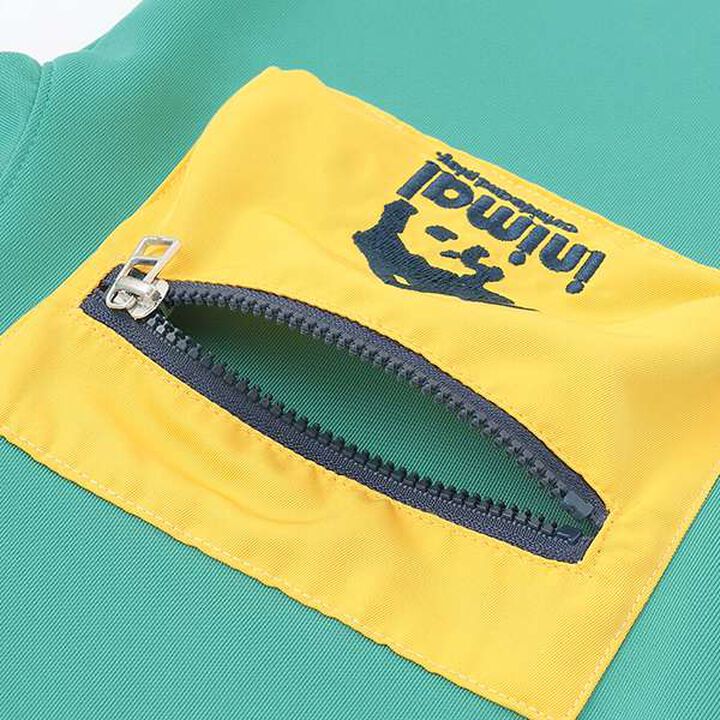 Water-Repellent Ponte Color-Blocked Pocket Big T-Shirt,White, medium image number 14