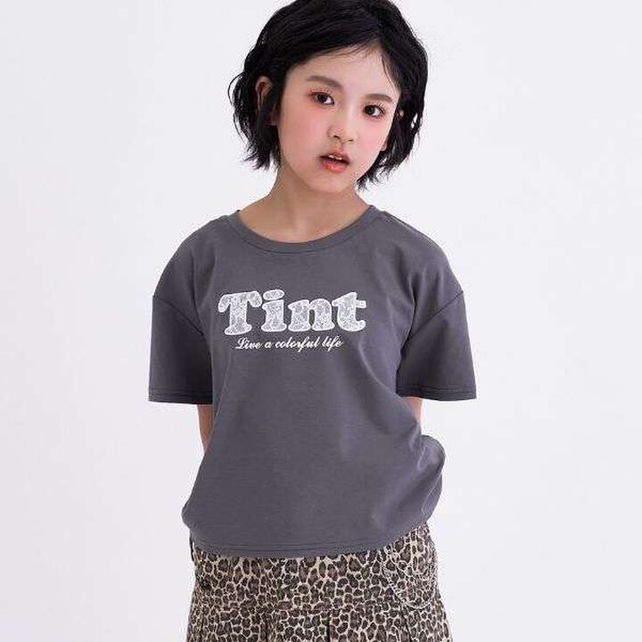 [Cool Touch] Side Drawstring Appliqu&eacute; Short-Sleeve T-Shirt,Off white, medium image number 6