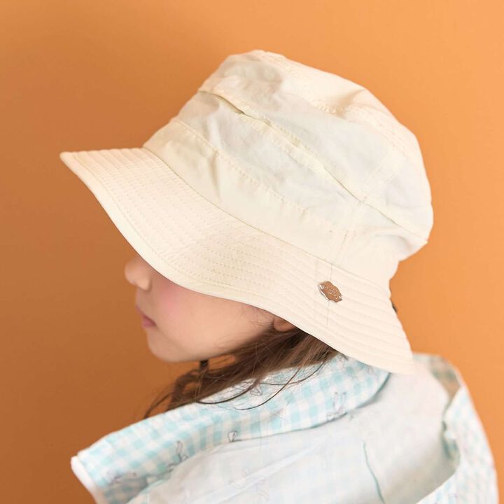 [School-Ready] [Water-Repellent, Anti-Stain, Durable, UV] Compact Storage Hat,Ivory, medium image number 0