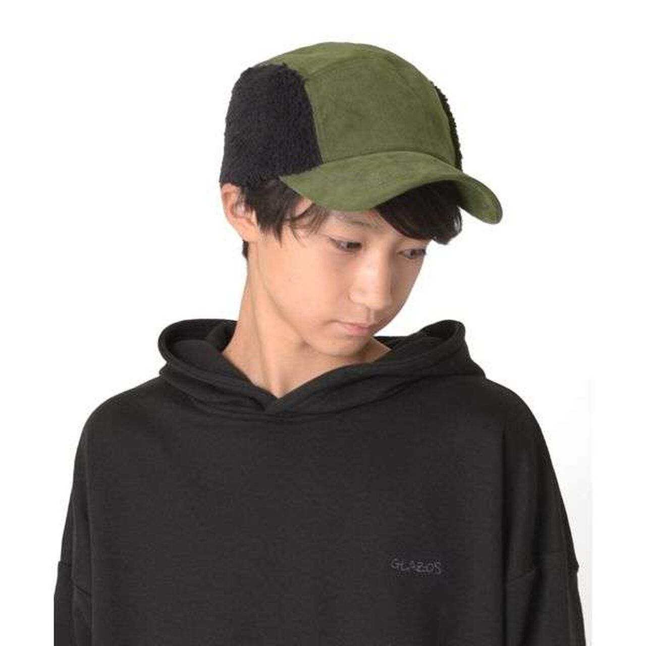 Corduroy Boa Cap,Black, large image number 12