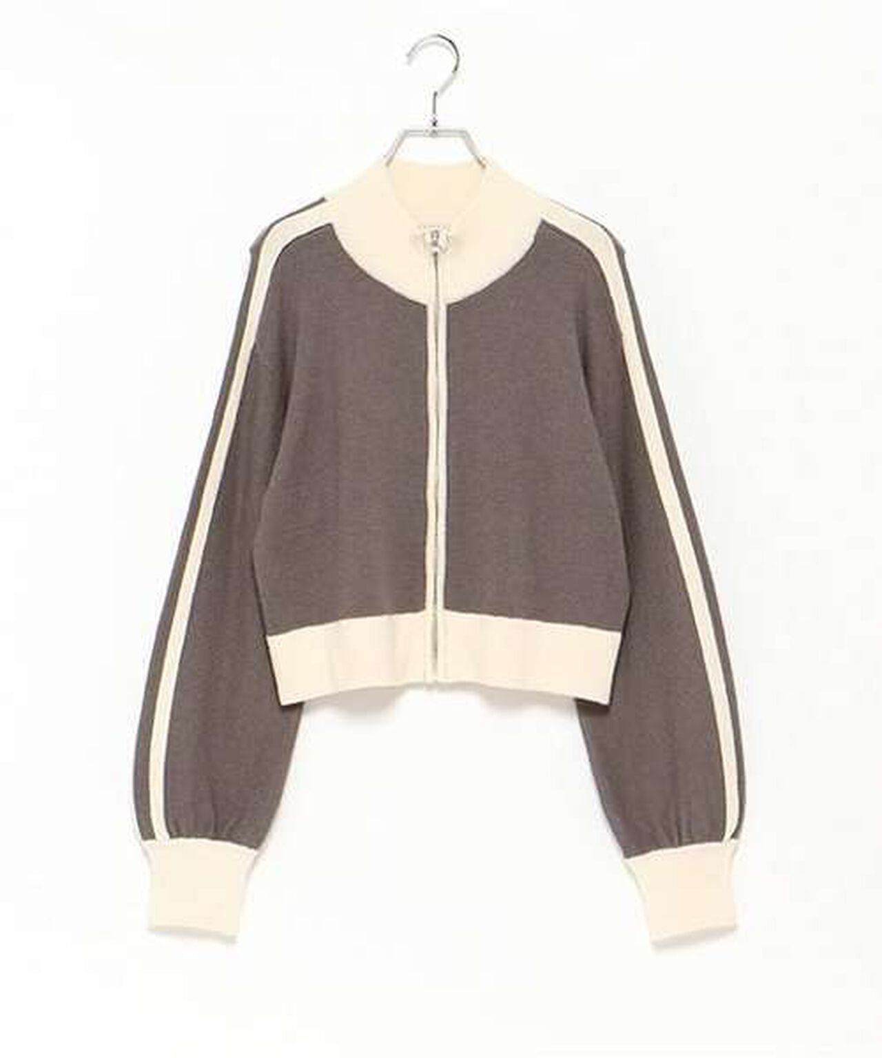 Stand Line Zip Knitwear,Black, large image number 12