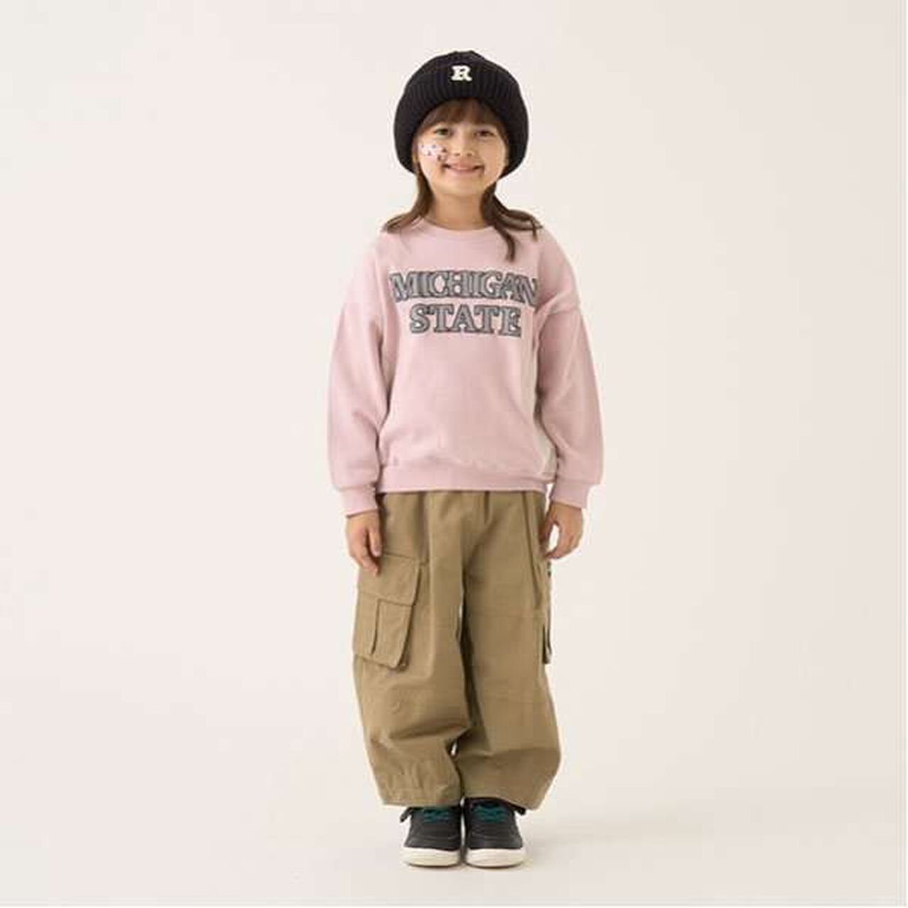 Pilling-Resistant Fleece College Logo Sweatshirt,Milky white, large image number 16