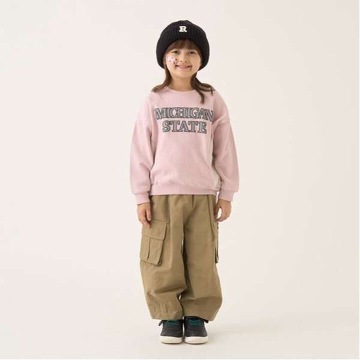 Pilling-Resistant Fleece College Logo Sweatshirt,Milky white, medium image number 16