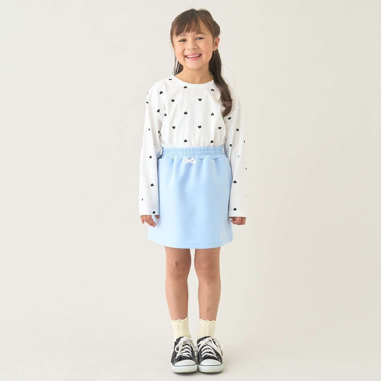 [School-Ready] Puff Sweat Skirt (with Shorts),Ivory, large image number 18