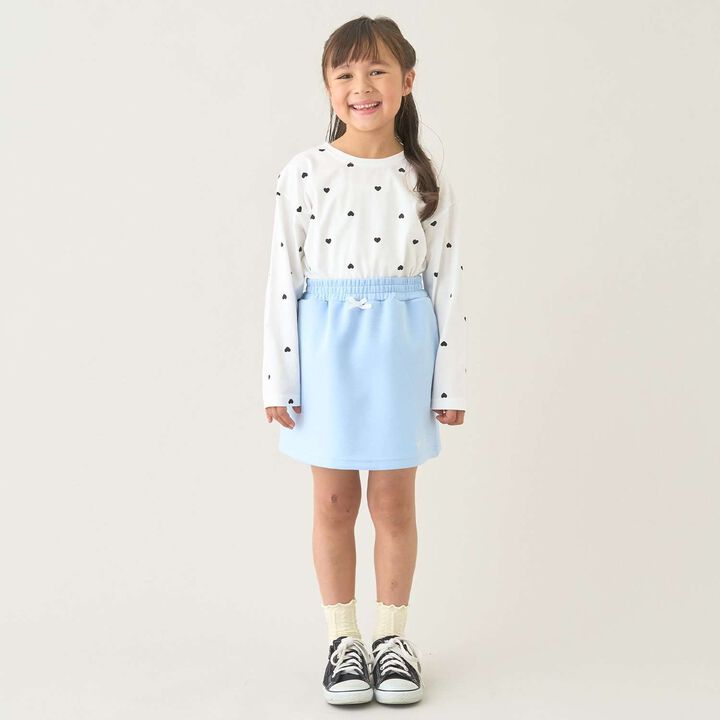 [School-Ready] Puff Sweat Skirt (with Shorts),Ivory, medium image number 18