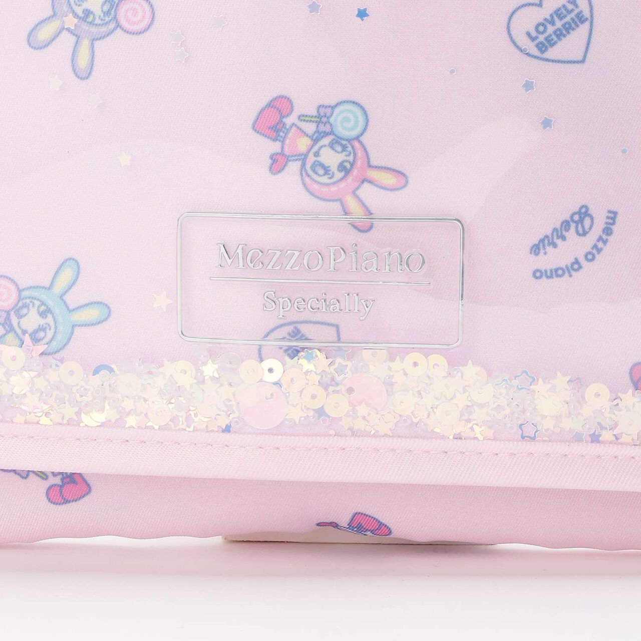 Berrie-chan Pattern Sacoche Bag [School-Friendly],Pink, large image number 2