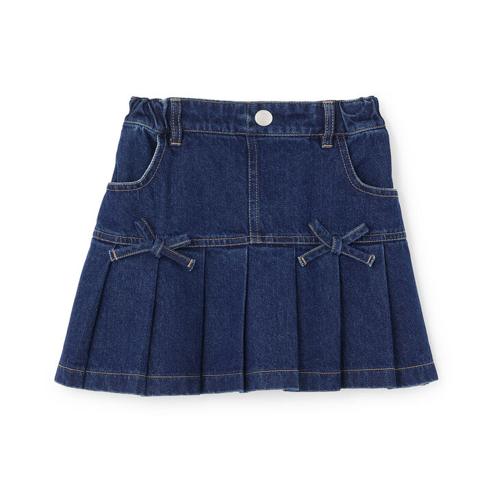 [With Inner Shorts/Secure] Pleated Skirt &ndash; Recommended for School,Blue, medium image number 13