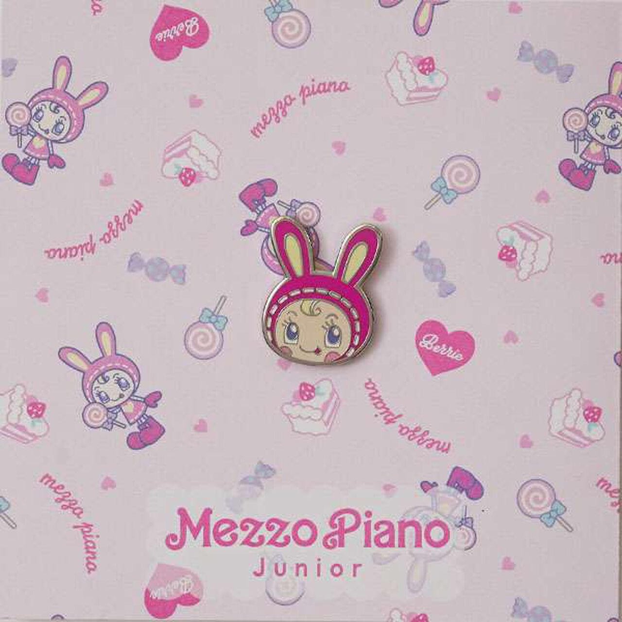 Berie-chan Cap (with Pin Badge),Black, large image number 3