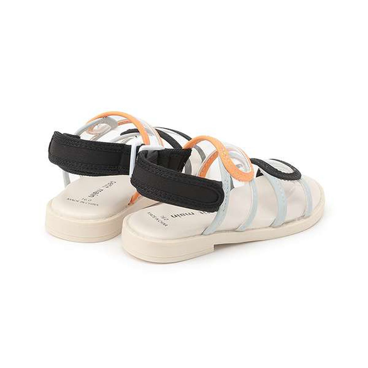 [Web Exclusive] Color-Blocked Clear Sandals,Black, large image number 2