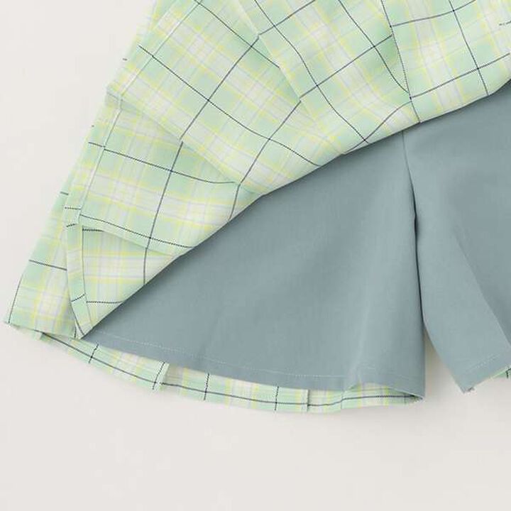 Check Pleats Culottes,Pink, medium image number 6