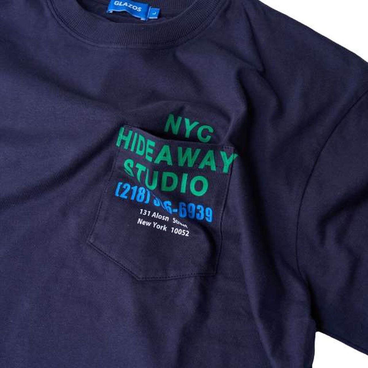 Pocket Logo Print Long-Sleeve T-Shirt,Light gray, large image number 2