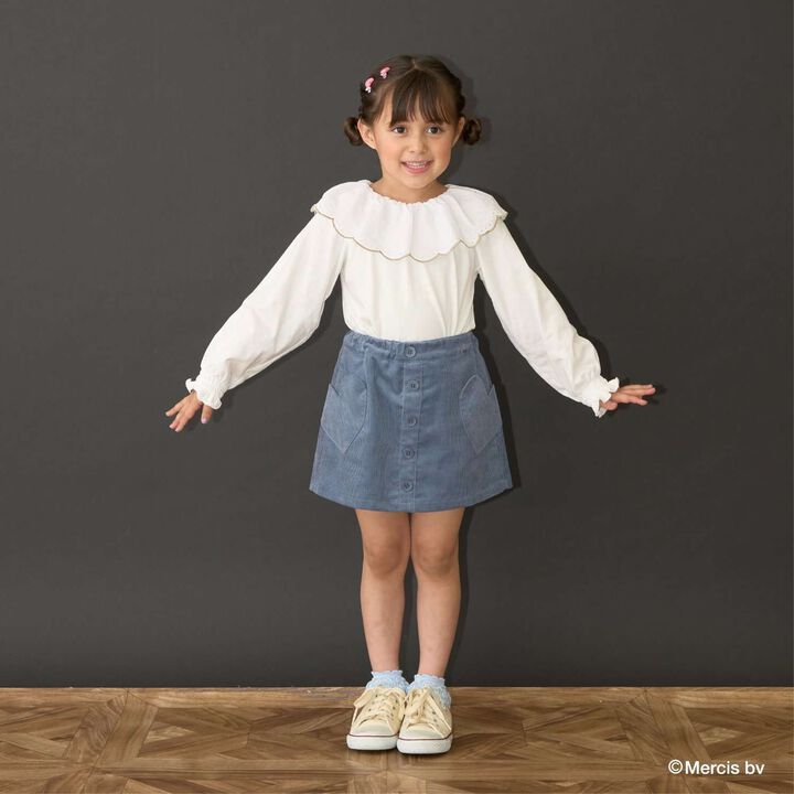 [Miffy] Soft Cotton Lace Collar Top,Light pink, medium image number 12