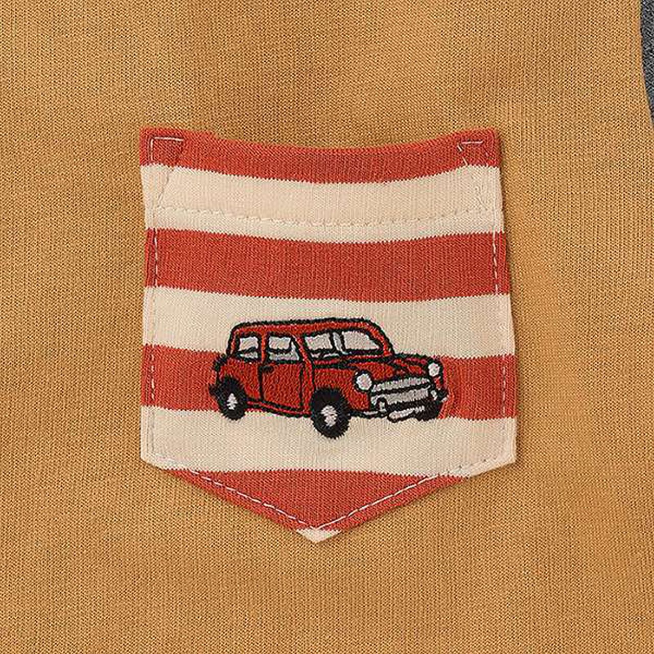 Classic Car Embroidered Long-Sleeve T-Shirt,Blue, large image number 4