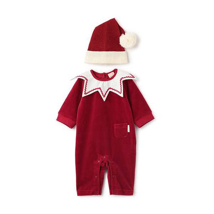 Xmas Santa Hat Coverall,Red, medium image number 0