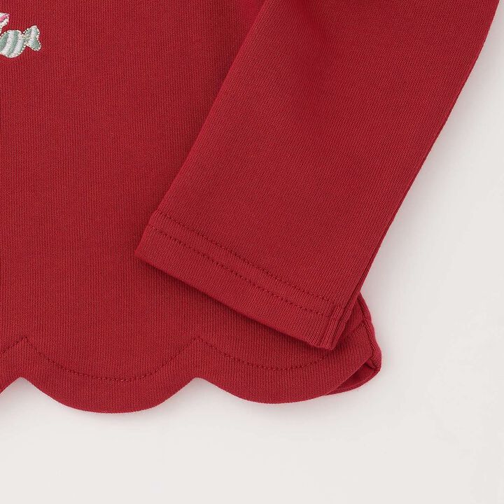 [Popular Item Restocked] [Not Available at Physical Stores] Nutcracker Appliqu&eacute; Sweatshirt with Scalloped Hem,Ivory, medium image number 4