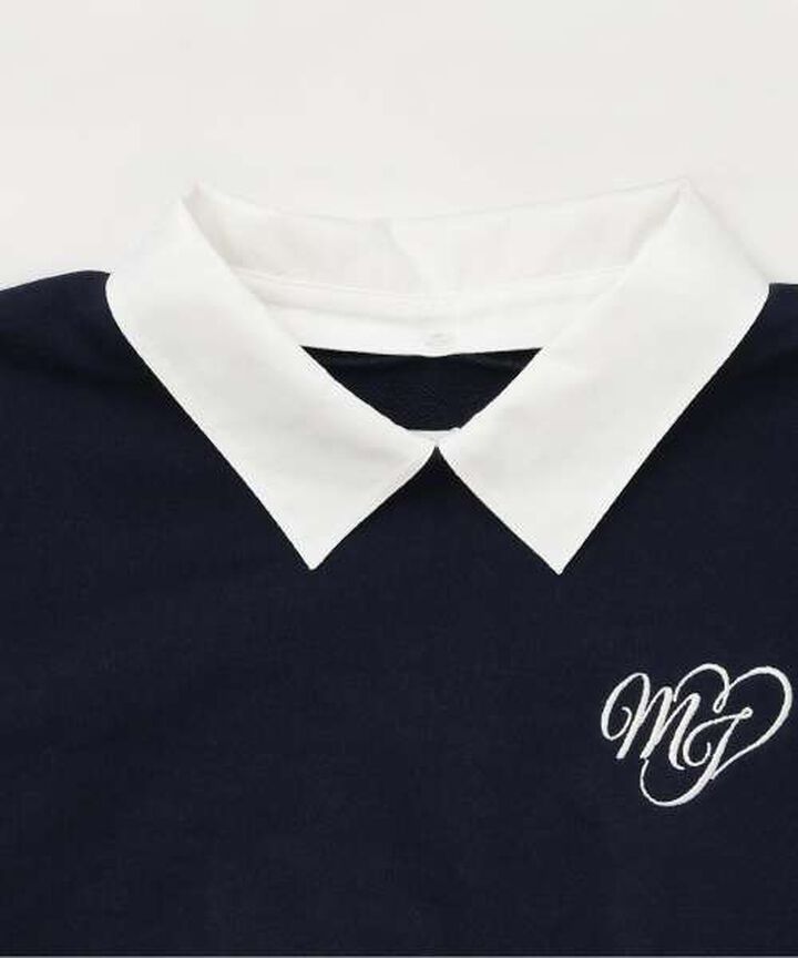 Layered Peplum Sweatshirt [Korean Fashion],Gray, medium image number 5