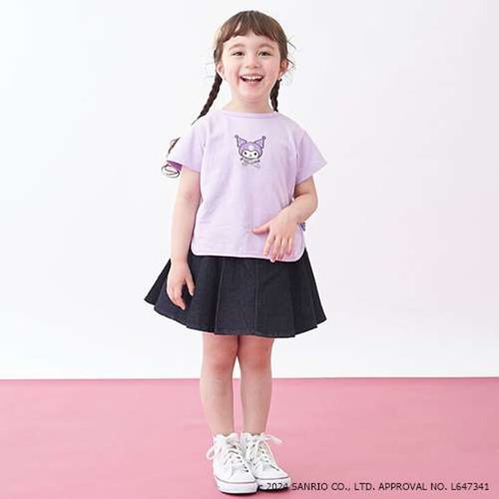 [Link] Non-Fading Denim-Look Skirt (Kids),Blue, medium image number 21