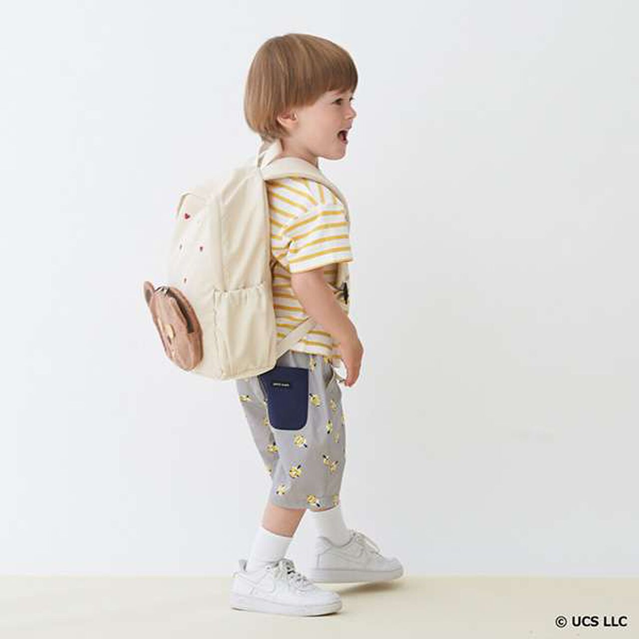 Minion Face Pocket Backpack,Navy, large image number 7