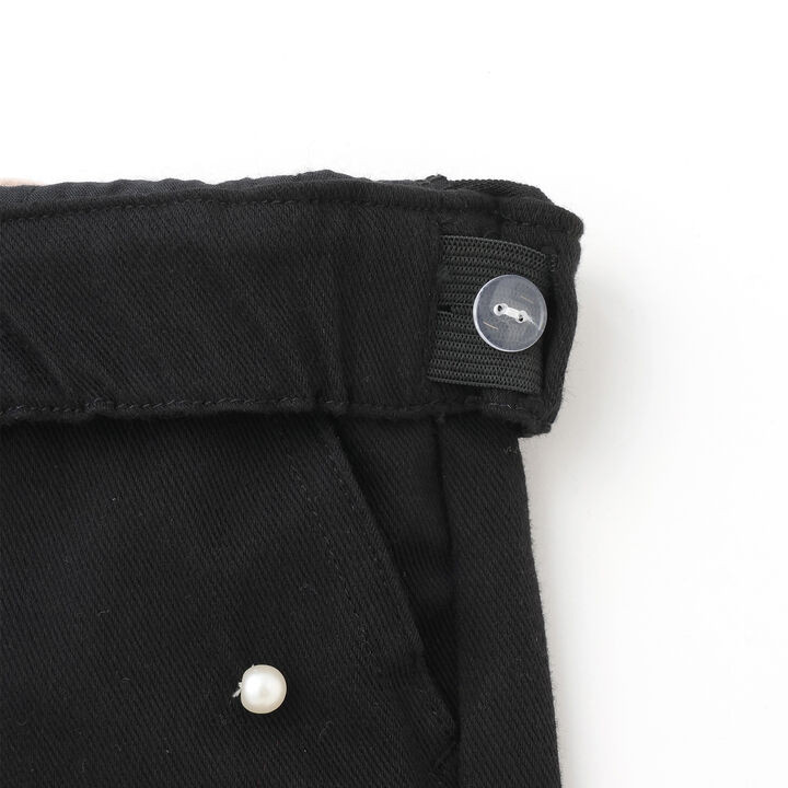 Pearl-Embellished Cut Pants,Blue, medium image number 7