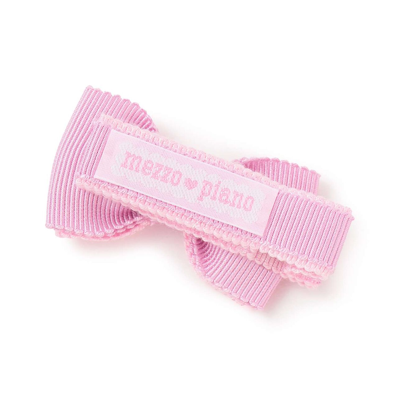 Flower Ribbon Hair Clip [Made in Japan],Light pink, large image number 1