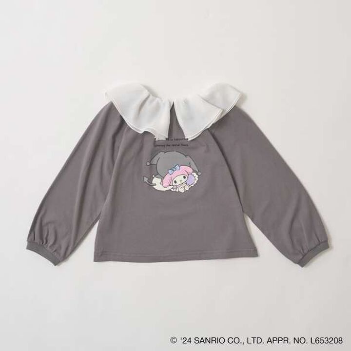 Sanrio Sheer Collared A-Line Print T-Shirt,Mint, medium image number 13