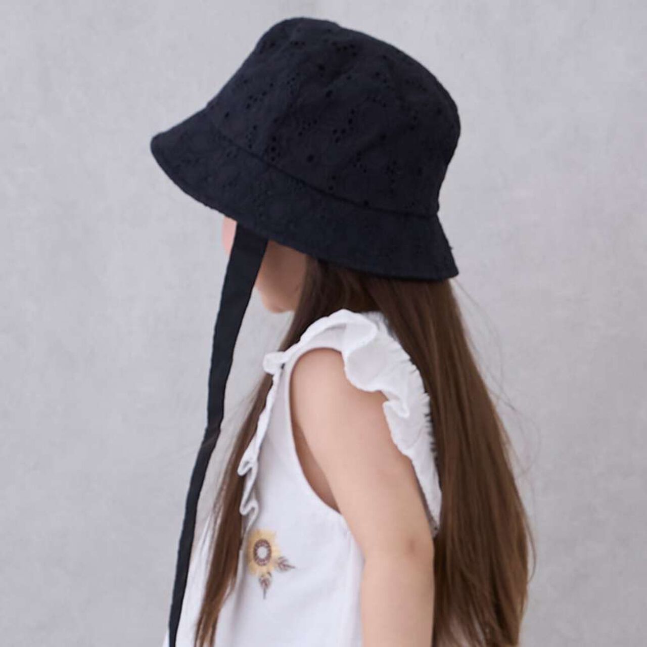 Lace Bucket Hat,Off white, large image number 3