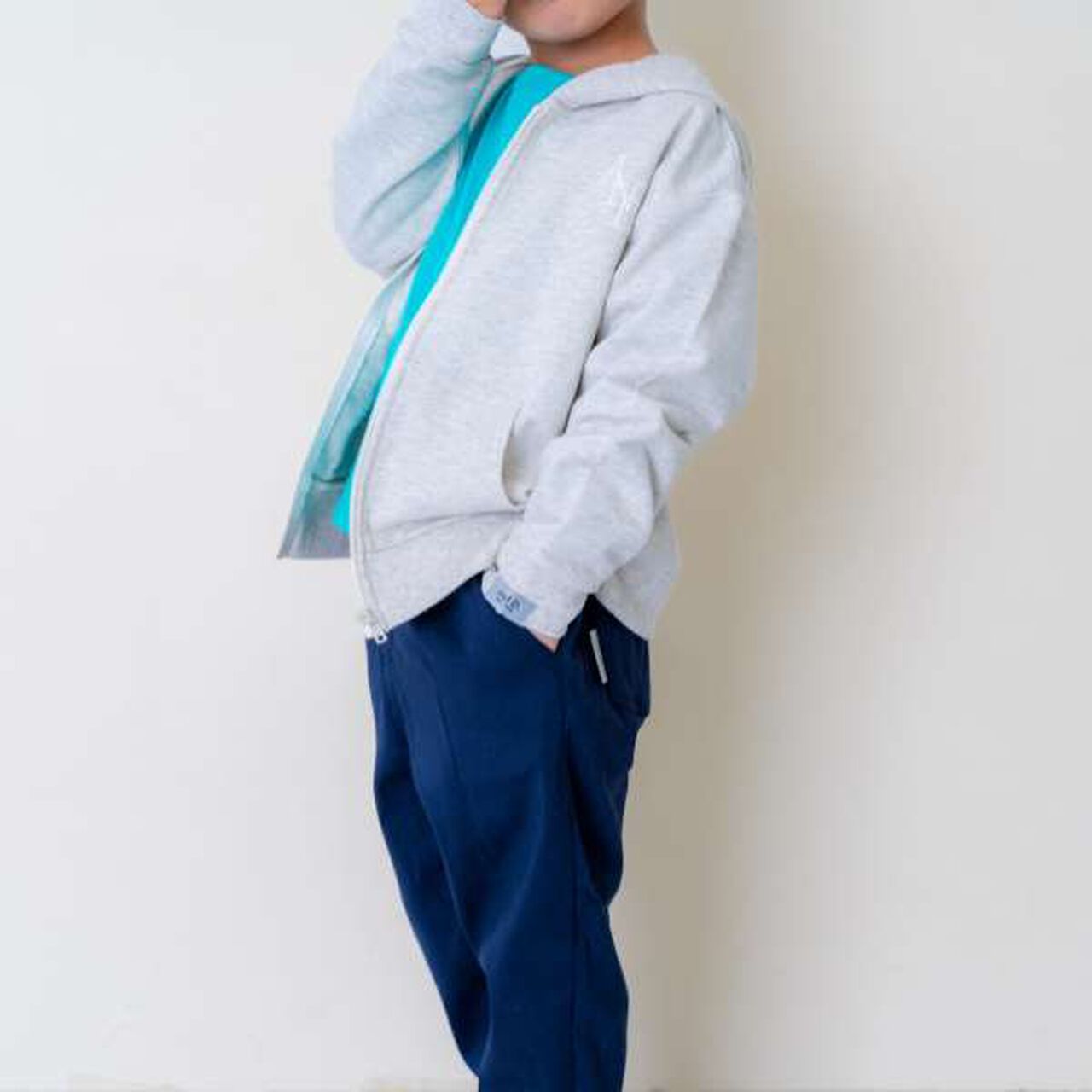 Mini Fleece Zip Parka,Top gray, large image number 12