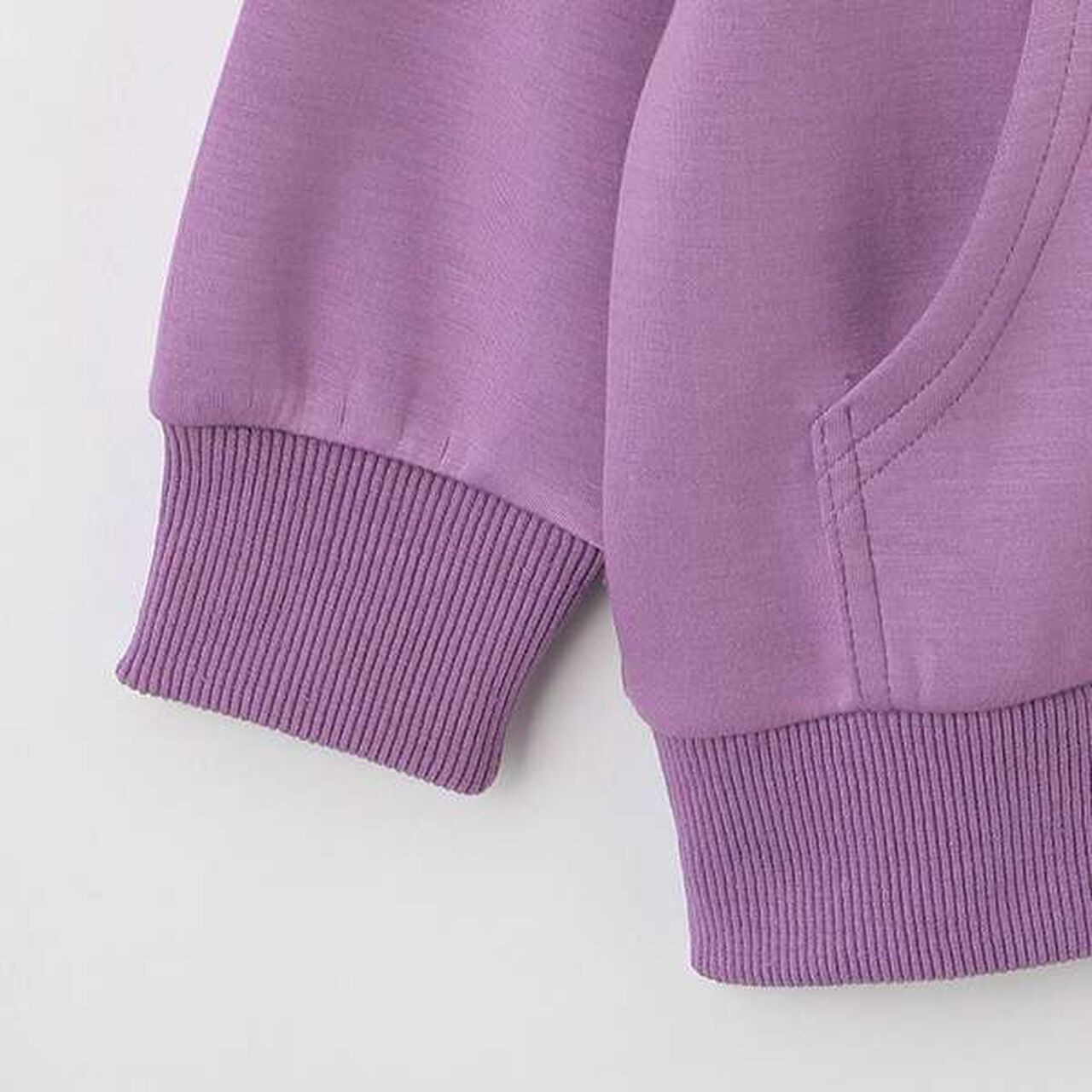 [Water-Repellent] Ponte Zip Stand Collar,Black, large image number 25