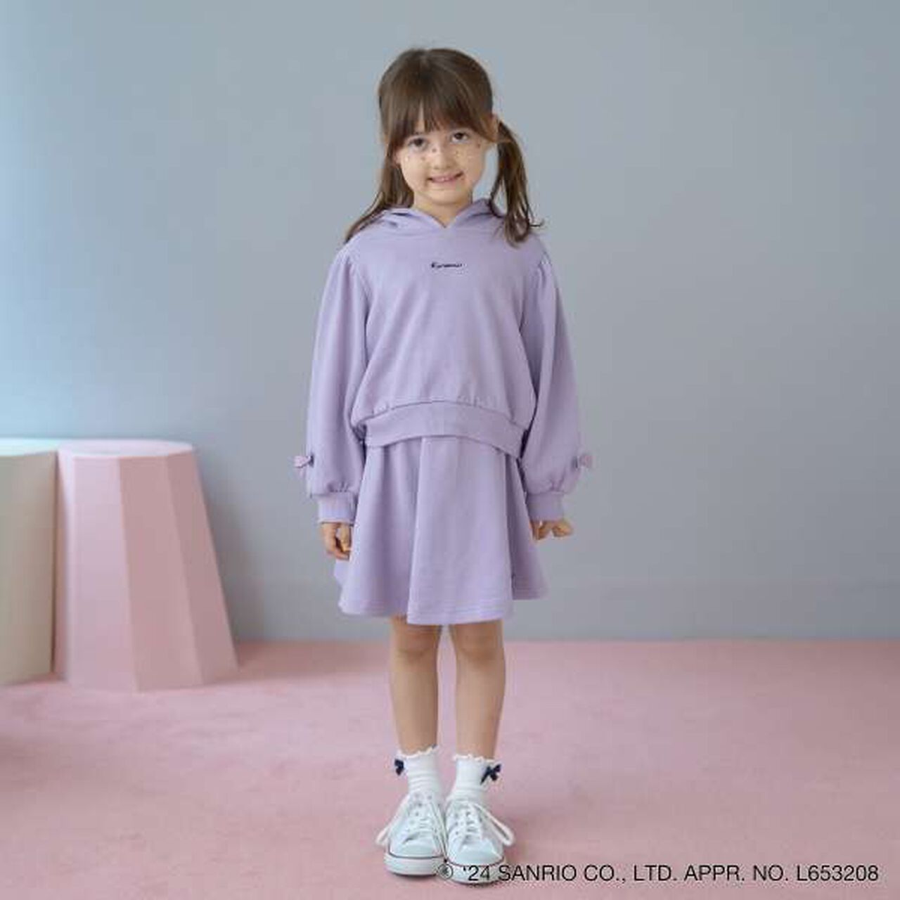 [Sanrio Characters] Transformation Parka & Flare Skirt Outfit Set,Lavender, large image number 5