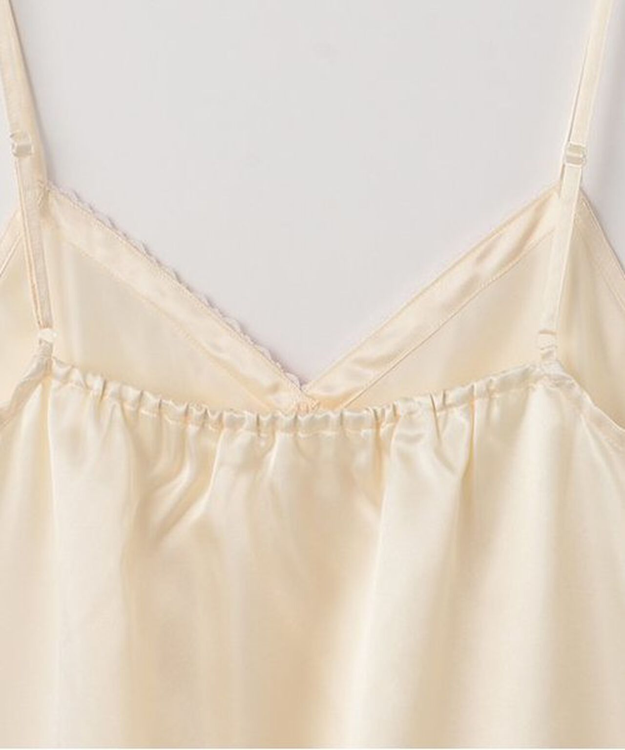 Lingerie-Style Camisole One-Piece Dress,Cream, large image number 9