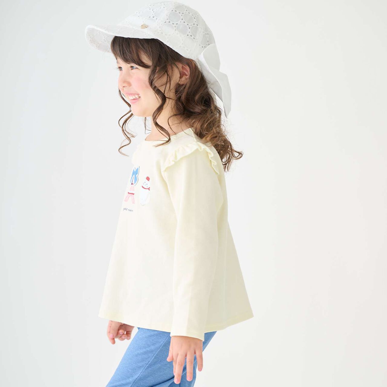 [Affordable] Girls Long-Sleeve T-Shirt,Ivory, large image number 1