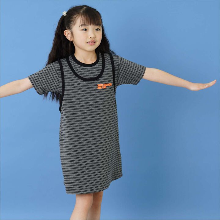 Stripe Pattern 2-Piece Tank One-Piece Dress,, medium