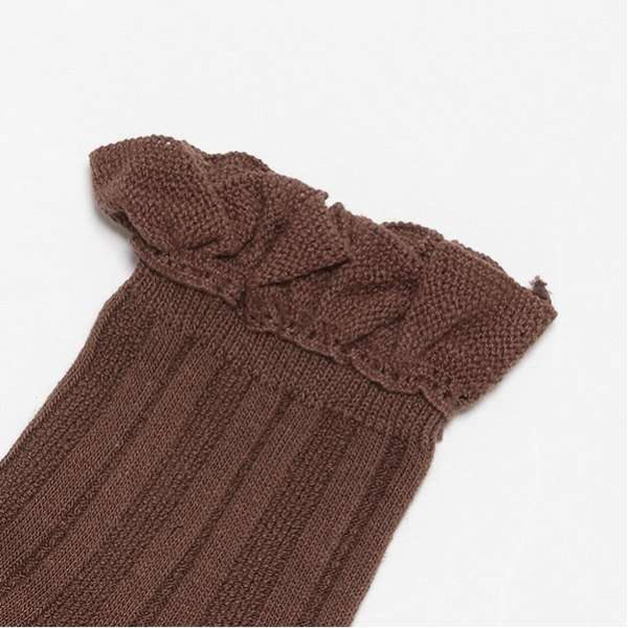 Lace Crew Socks,Ivory, large image number 7