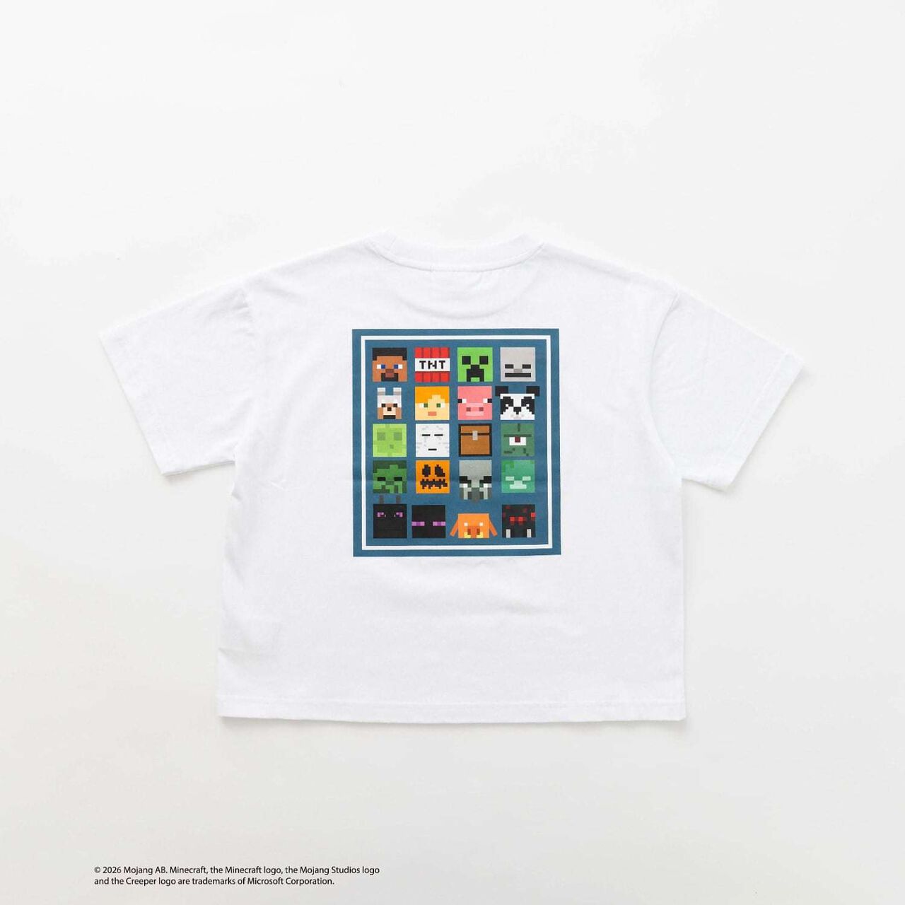 [Minecraft] Icon Block Back Short-Sleeve T-Shirt,White, large image number 12