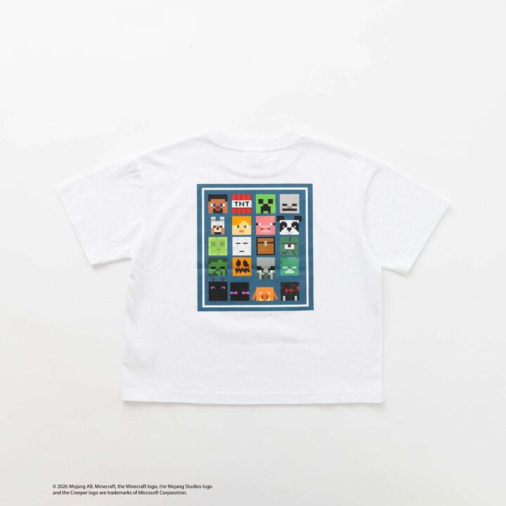 [Minecraft] Icon Block Back Short-Sleeve T-Shirt,White, medium image number 12