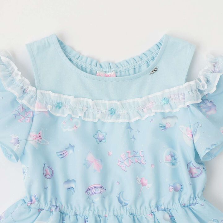 Planet Pattern Docking Dress,Mint, medium image number 3