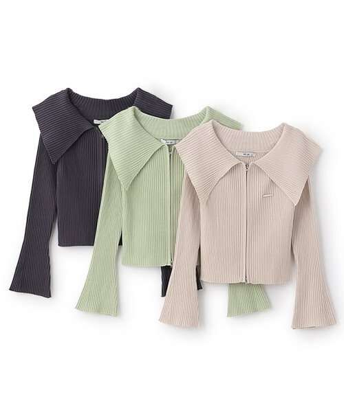 Sailor Collar Zip Knitwear | Narumiya Official Global Online Store