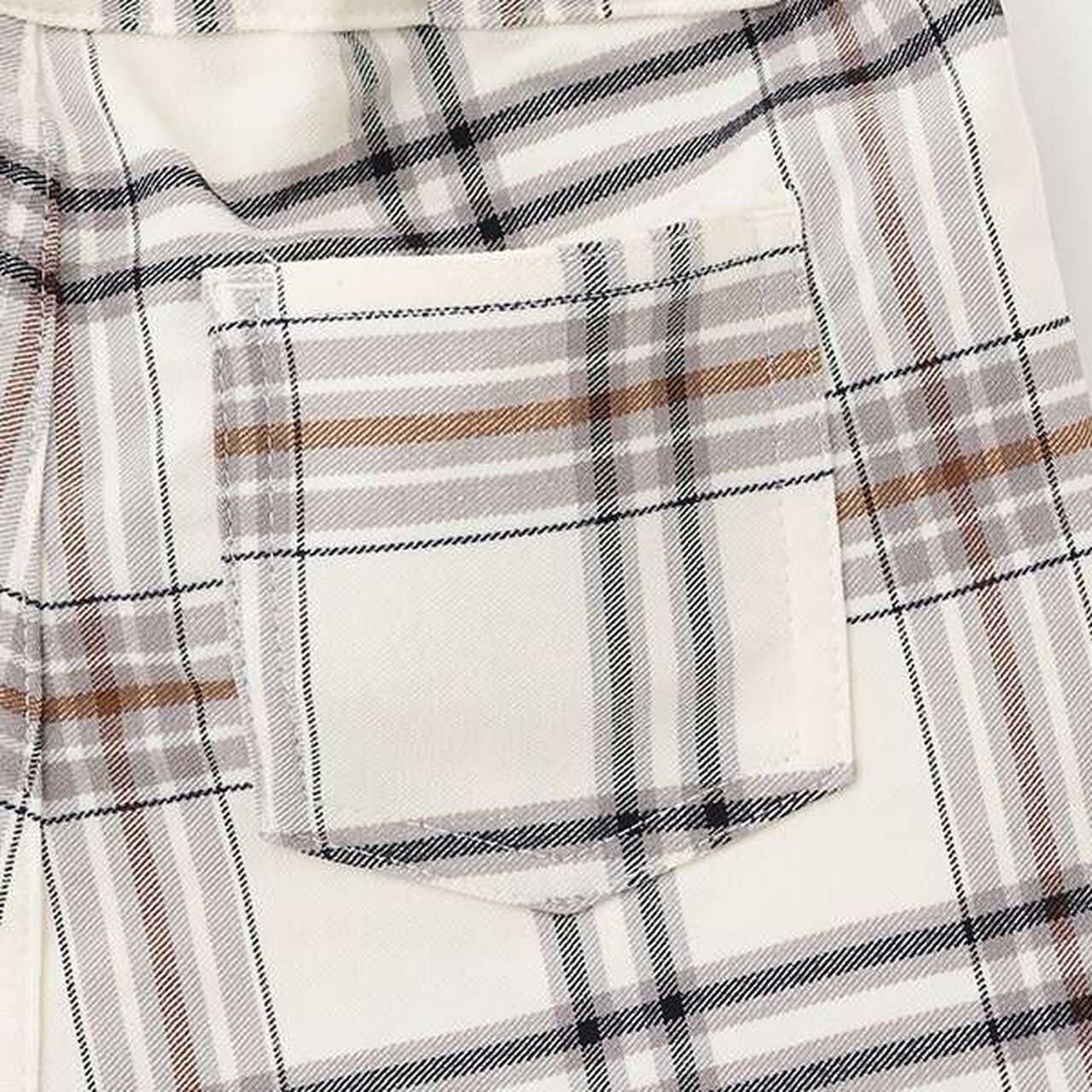 Check Stretch Pants,Navy, large image number 6