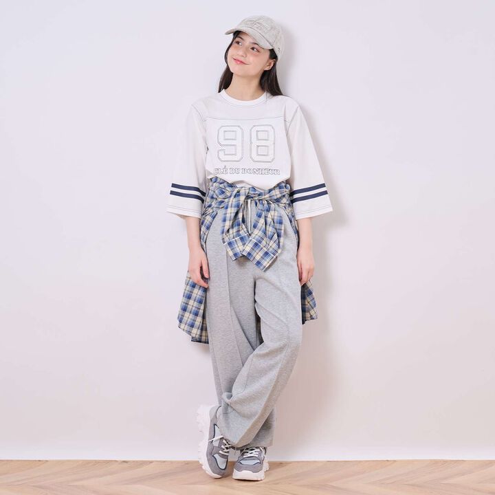 Front Peplum Checkered Shirt,Black, medium image number 13