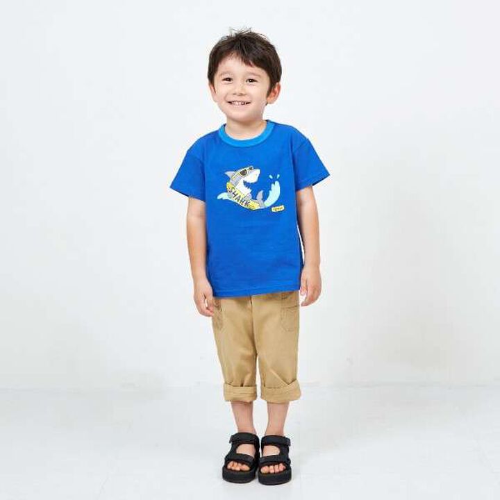 KP Boy Shark Print Short Sleeve T-Shirt,Black, medium image number 16