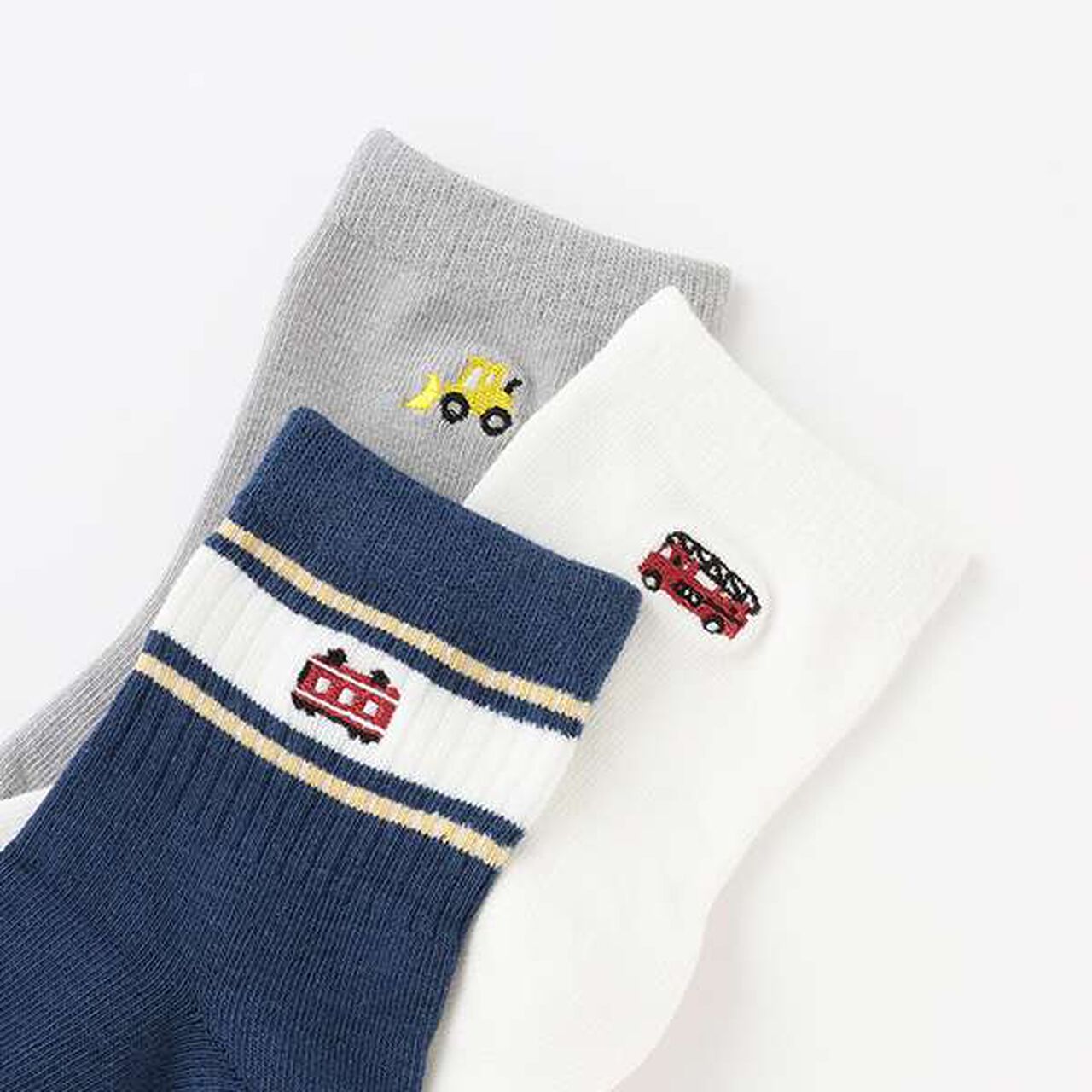 Vehicle Crew Socks 2P,Off white, large image number 1