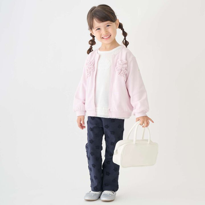 [Parent-Child Matching] Leather-Look Boston Bag,Sax blue, medium image number 3