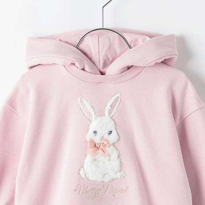 Animal Motif Hoodie One-Piece Dress,Lavender, medium image number 8