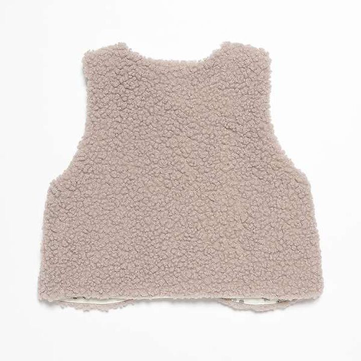 Boucle Boa Vest,Mocha tea, medium image number 9