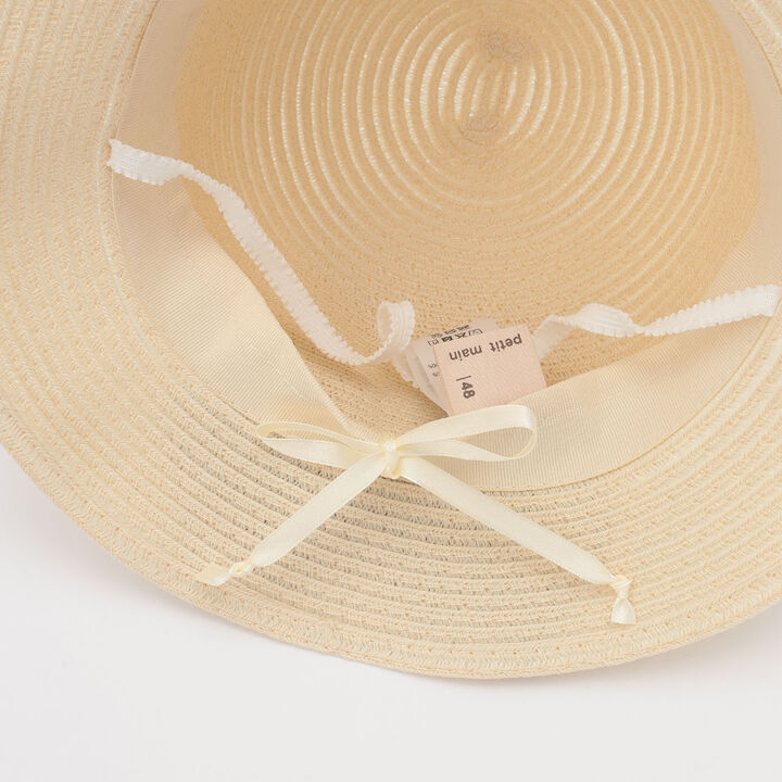 [Link] Foldable Ribbon Hat,Pearl white, medium image number 5