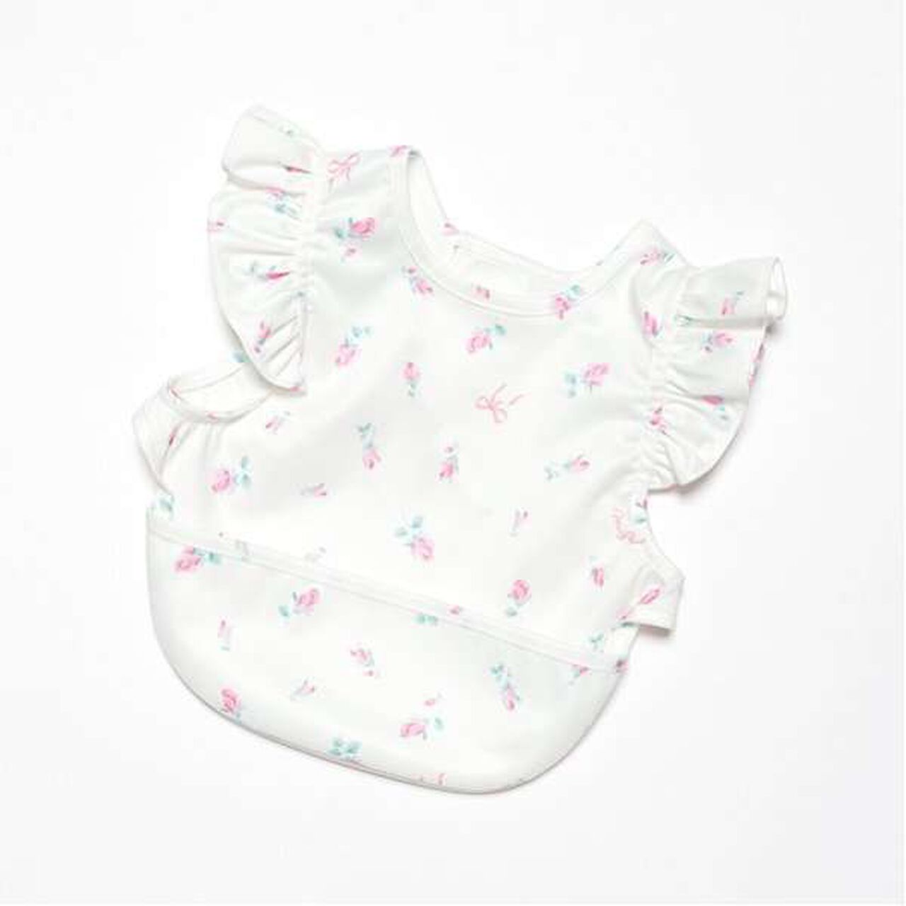 Rosebud Pattern Feeding Bib,Light pink, large image number 13
